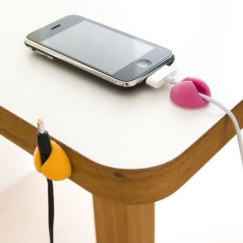 Betron 6 x Multipurpose Silicon Cable Holder Clips Cord Tidy Organisers Charging Cable Management - Image 3