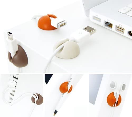 Betron 6 x Multipurpose Silicon Cable Holder Clips Cord Tidy Organisers Charging Cable Management - Image 4