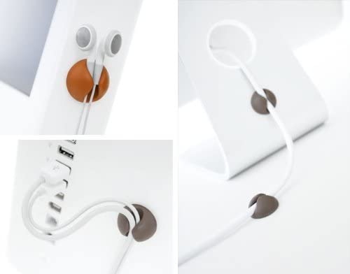 Betron 6 x Multipurpose Silicon Cable Holder Clips Cord Tidy Organisers Charging Cable Management - Image 5