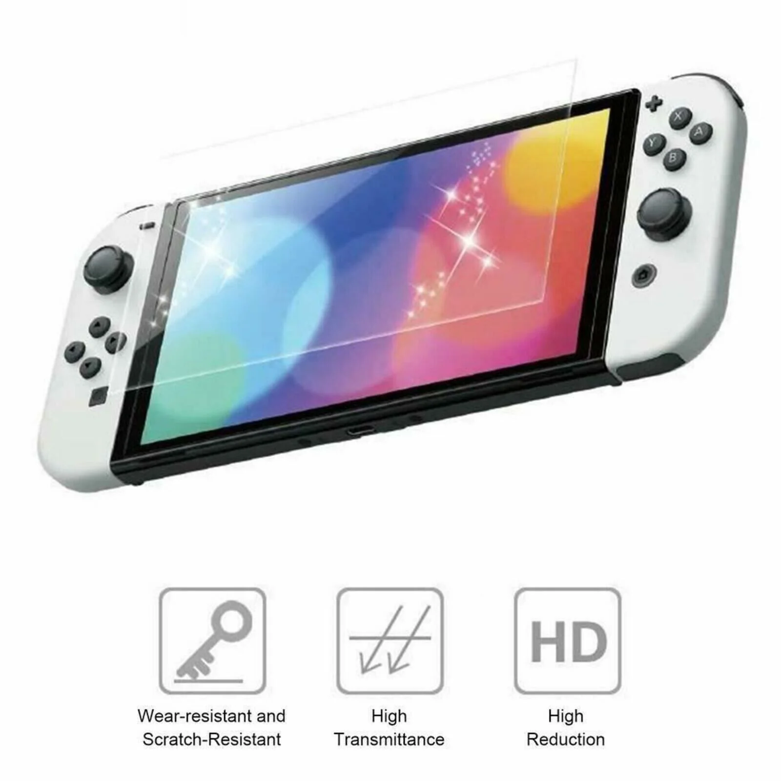Nintendo Switch OLED Screen Protector Tempered Glass 9H Hardness - Image 3
