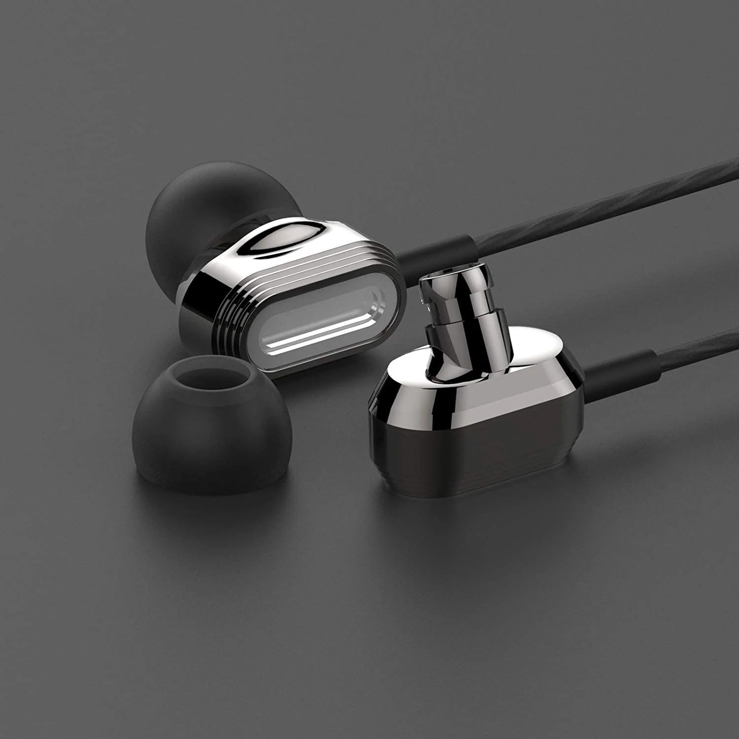 Betron ProX7 Noise Isolating Earphones, In Ear Headphones with Mic and Volume Control, Dual Driver Quality Headset, Black - Image 8