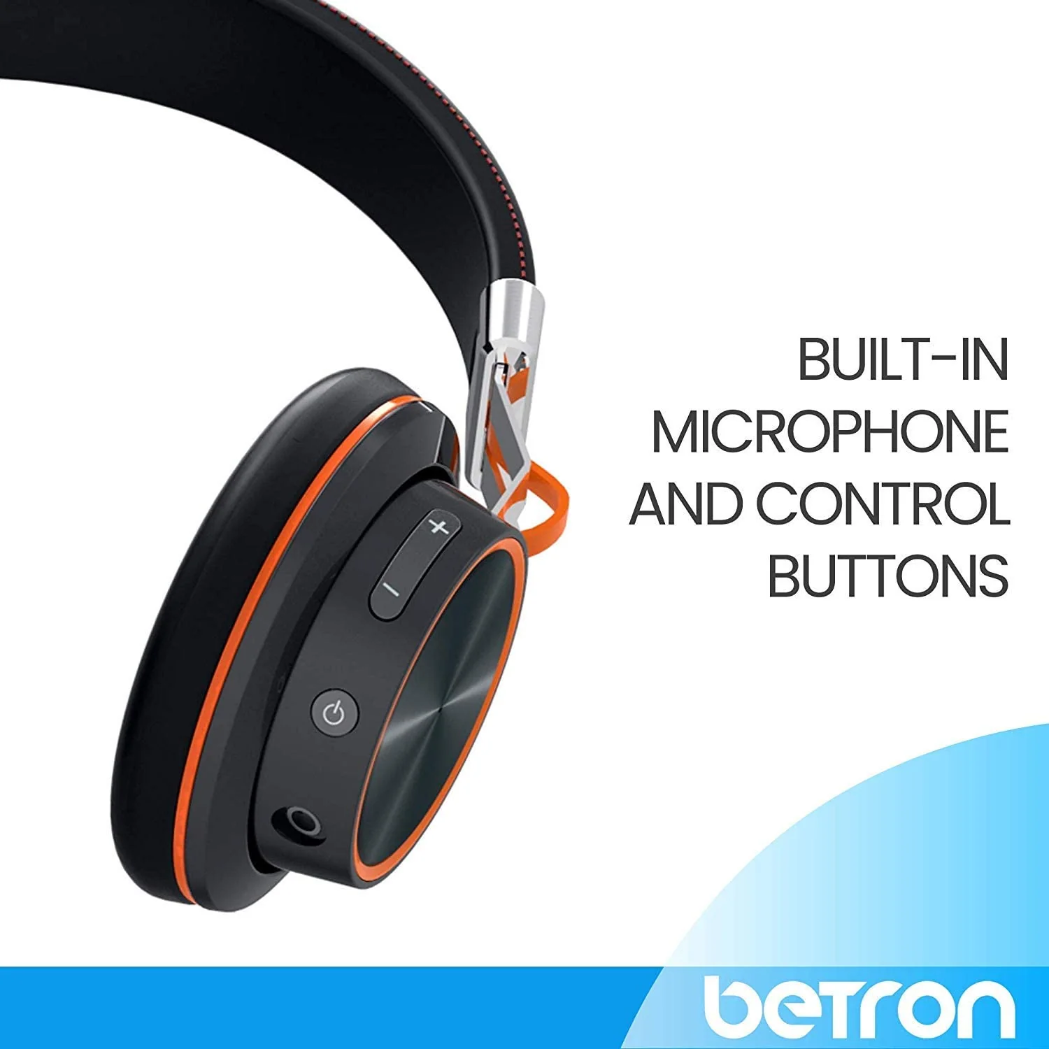 Betron S2 Wireless Headphones, Bluetooth On Ear Headphones With Mic And Remote Controls, Heavy Bass Sound, Adjustable Headband, Hands-Free Call - Image 4
