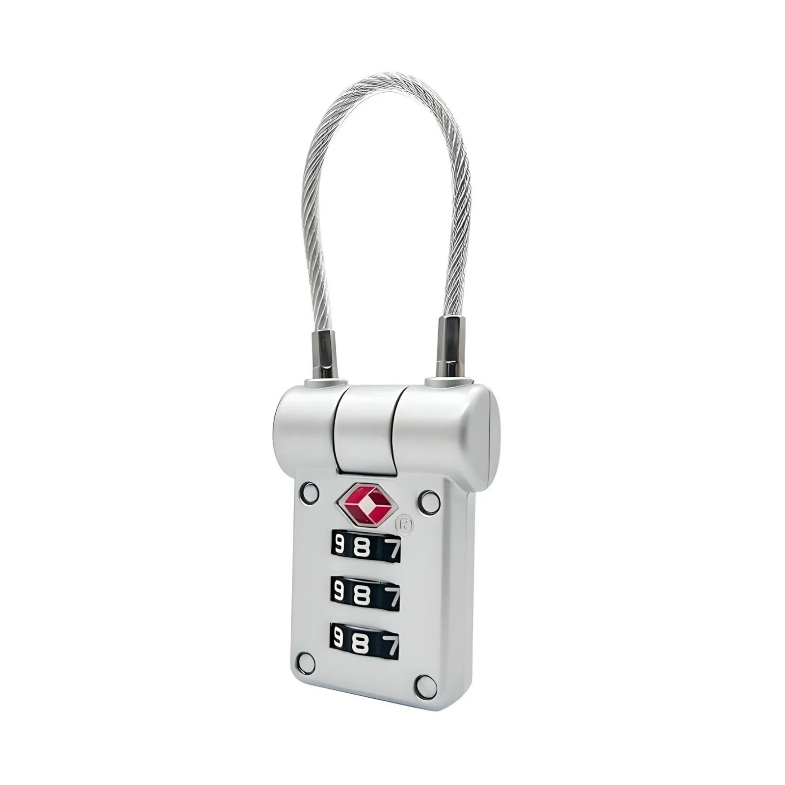 TSA Approved Luggage Locks, 2 Pack, 3-Digit Security Combination,Stainless Steel, Flexible Cable, Travel Accessories for Luggage Bag and Cases - Image 6