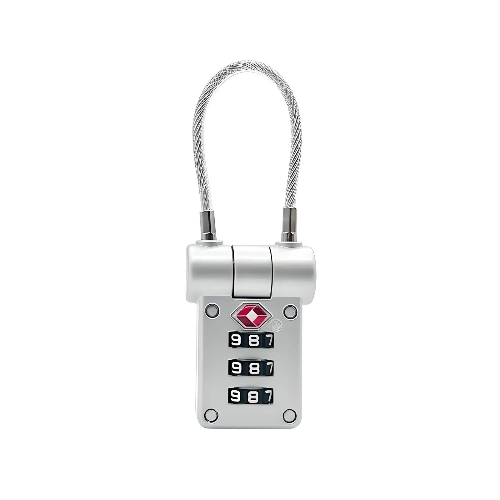 TSA Approved Luggage Locks, 2 Pack, 3-Digit Security Combination,Stainless Steel, Flexible Cable, Travel Accessories for Luggage Bag and Cases - Image 8