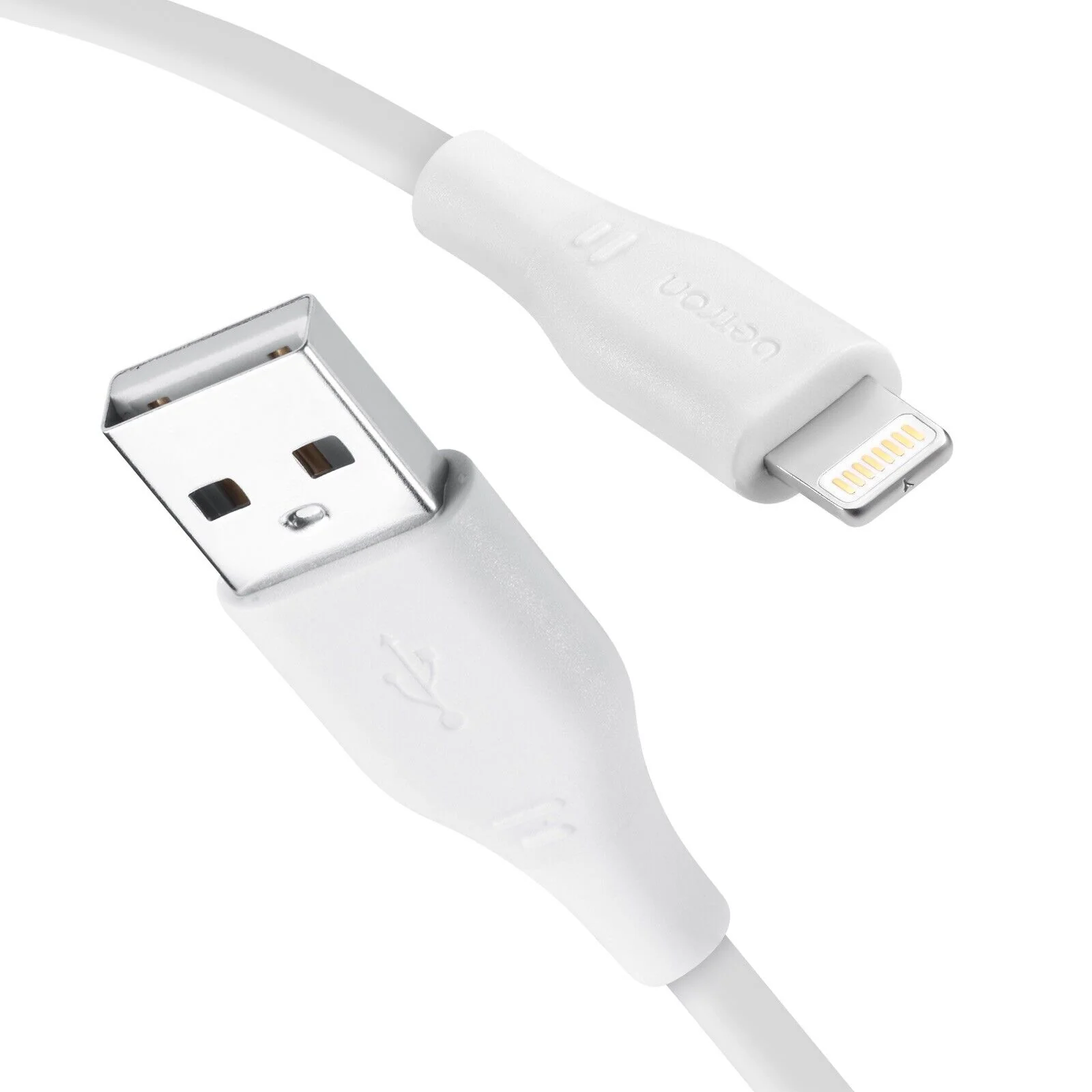 USB A to 8 Pin, iPhone Charger Cable Fast Data Sync - 0.5 m, 1 m, 2 m, Black or White - Image 2