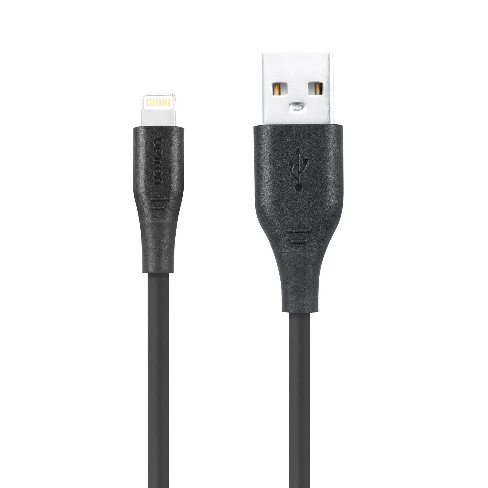 USB A to 8 Pin, iPhone Charger Cable Fast Data Sync - 0.5 m, 1 m, 2 m, Black or White - Image 3