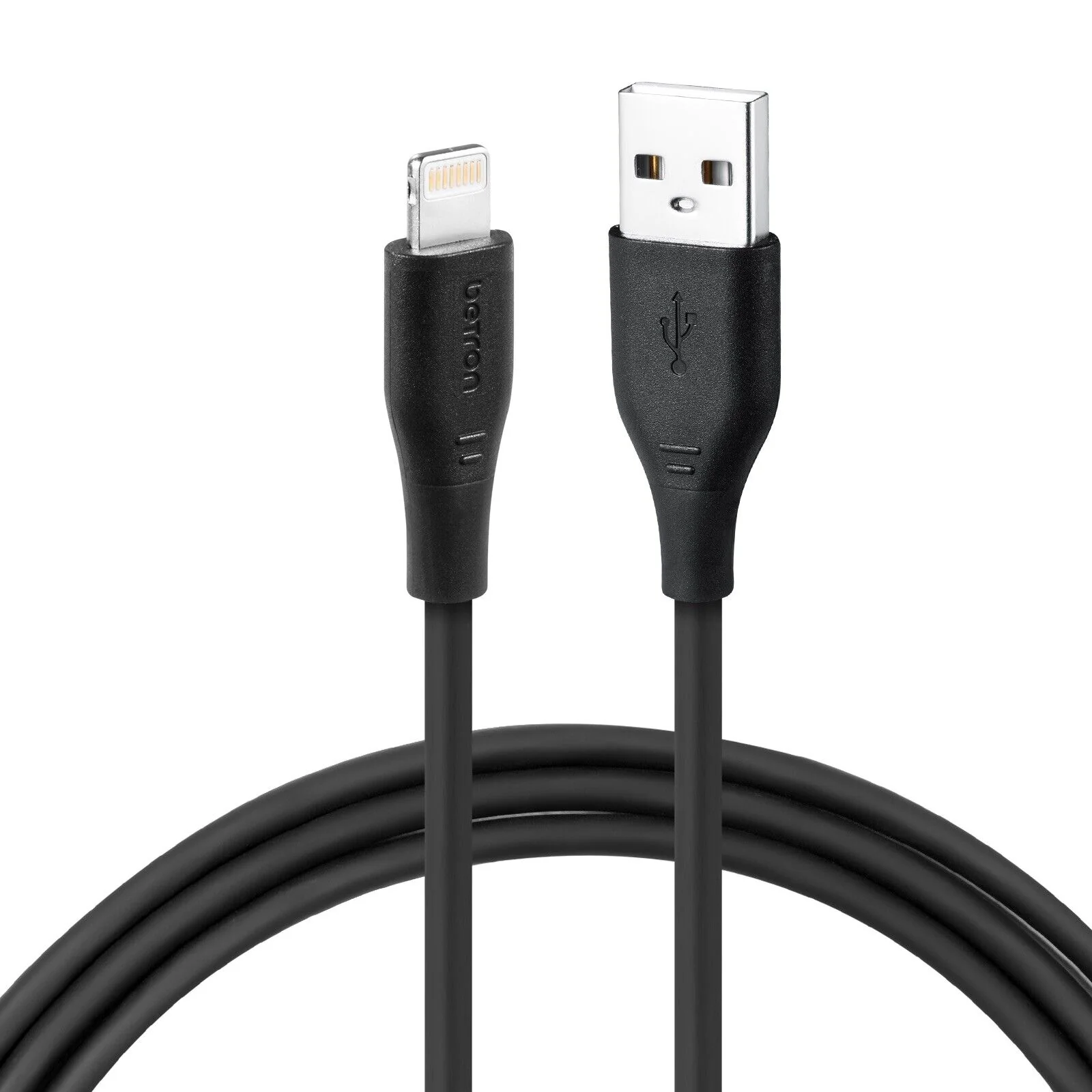 USB A to 8 Pin, iPhone Charger Cable Fast Data Sync - 0.5 m, 1 m, 2 m, Black or White - Image 5