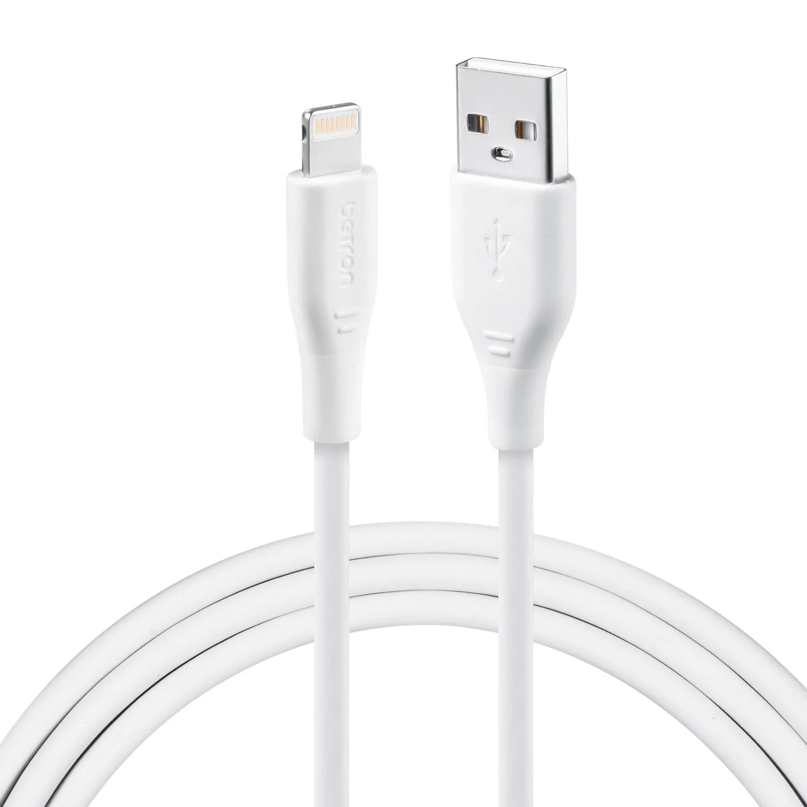USB A to 8 Pin, iPhone Charger Cable Fast Data Sync - 0.5 m, 1 m, 2 m, Black or White - Image 6