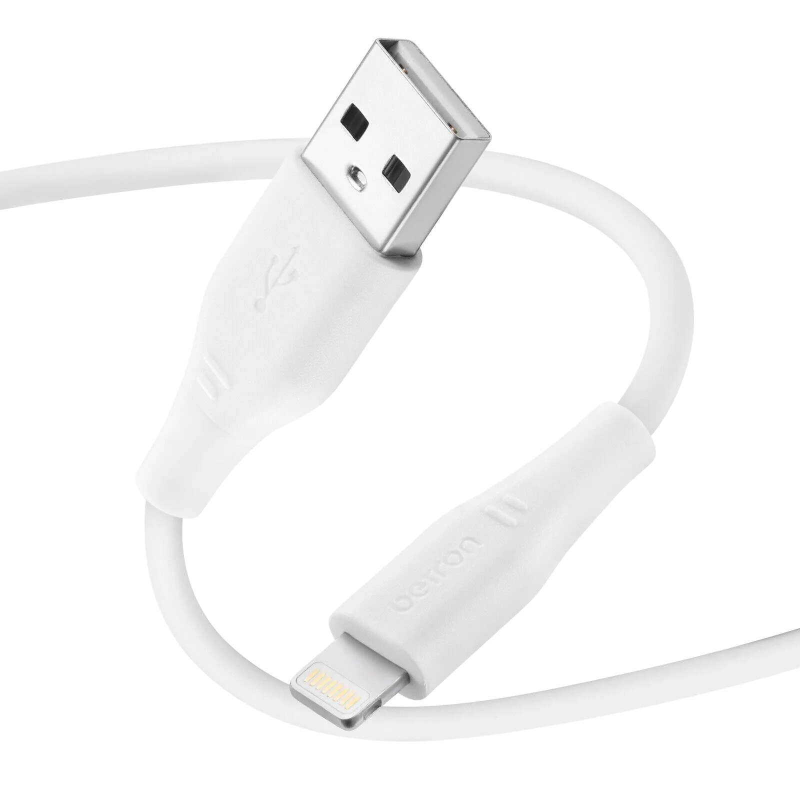 USB A to 8 Pin, iPhone Charger Cable Fast Data Sync - 0.5 m, 1 m, 2 m, Black or White - Image 8