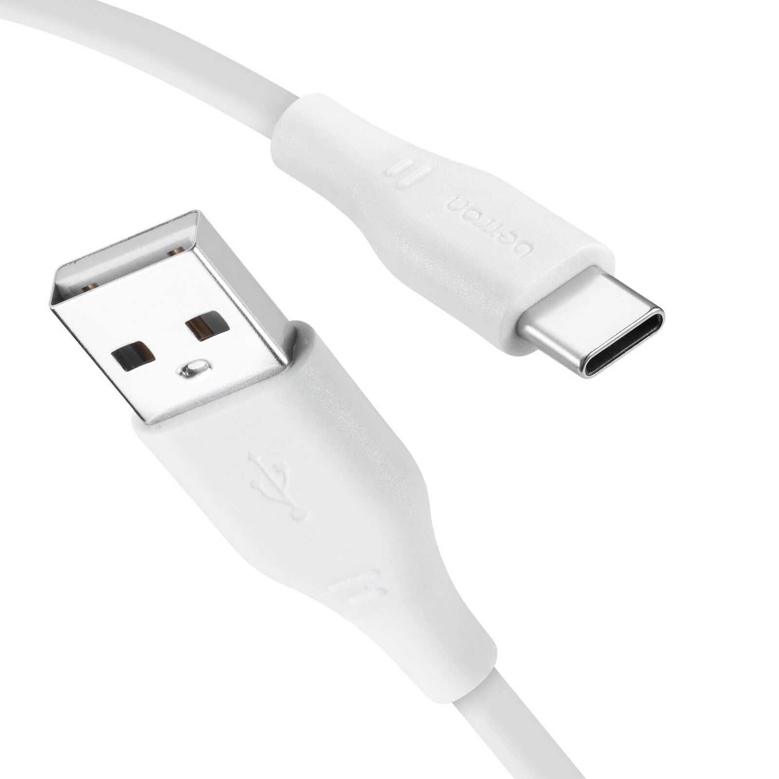 USB Fast Charger Cable Type A to Type-C Data Lead for Android USB-C Heavy Duty - 0.5 m, 1 m, 2 m, Black or White - Image 2