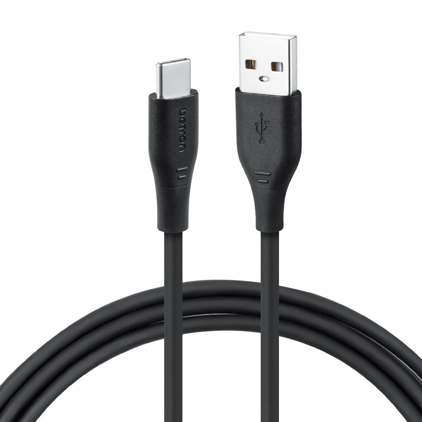USB Fast Charger Cable Type A to Type-C Data Lead for Android USB-C Heavy Duty - 0.5 m, 1 m, 2 m, Black or White - Image 5