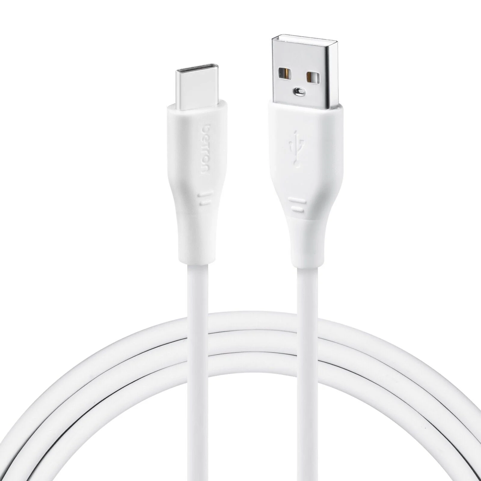 USB Fast Charger Cable Type A to Type-C Data Lead for Android USB-C Heavy Duty - 0.5 m, 1 m, 2 m, Black or White - Image 6