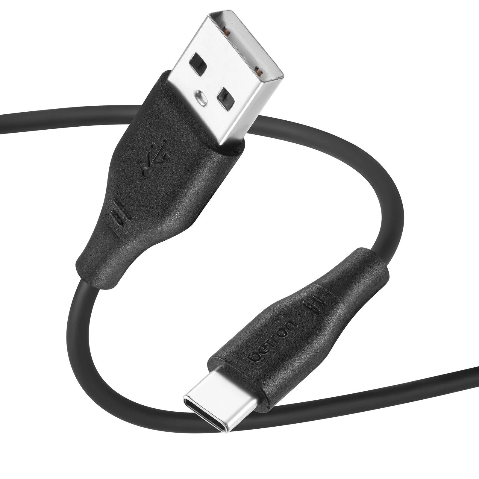 USB Fast Charger Cable Type A to Type-C Data Lead for Android USB-C Heavy Duty - 0.5 m, 1 m, 2 m, Black or White - Image 7
