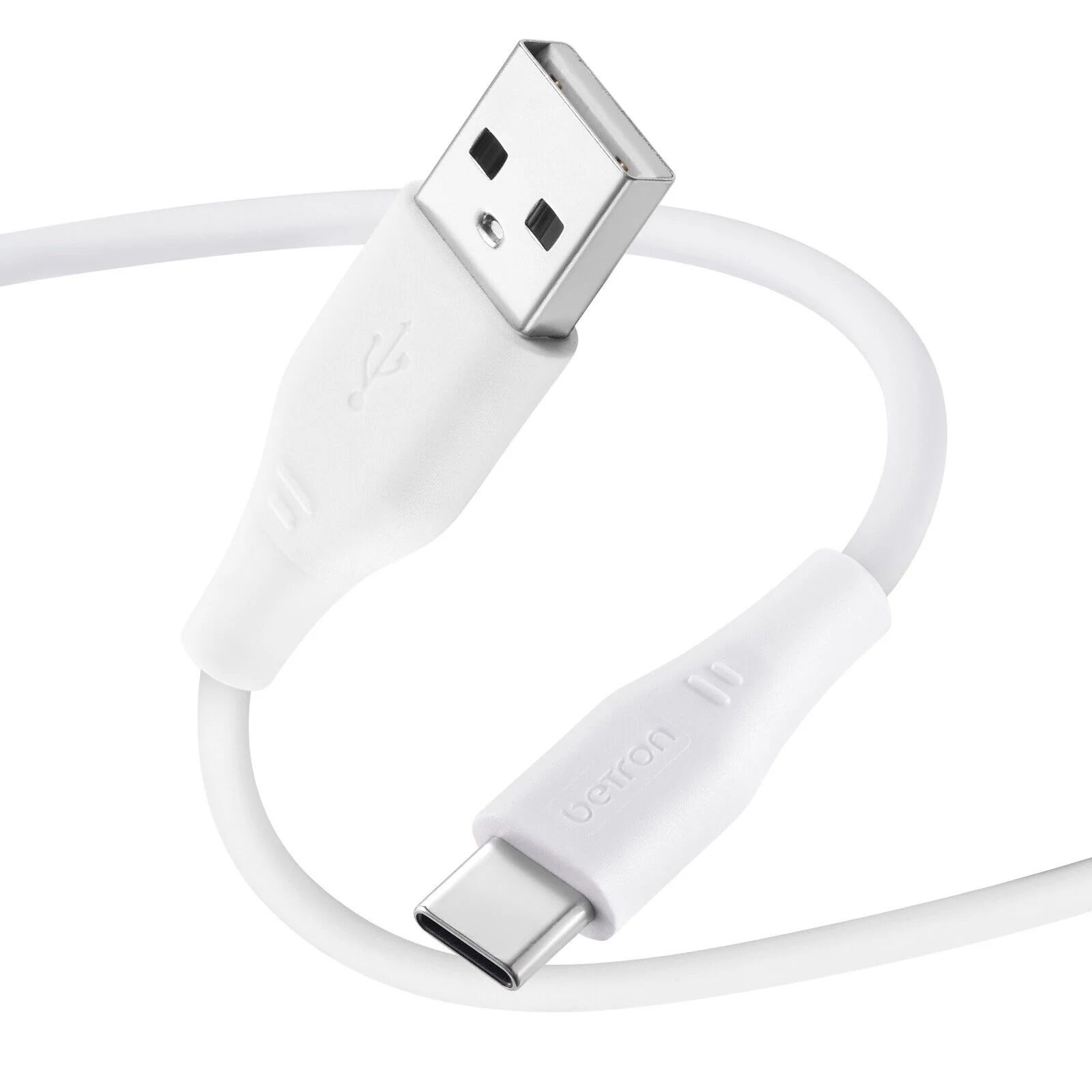 USB Fast Charger Cable Type A to Type-C Data Lead for Android USB-C Heavy Duty - 0.5 m, 1 m, 2 m, Black or White - Image 8