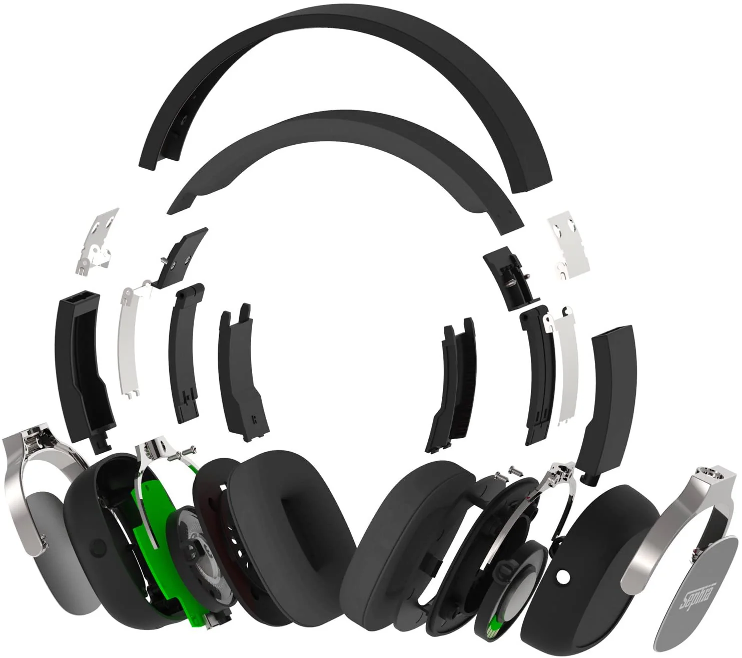 Wireless Bluetooth Headphones Sephia SX16 Foldable Design, Built In Microphone and Volume Control - Image 4